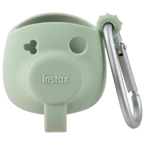 チェキ INSTAX Pal用 シリコンケース グリーン カラビナ付き 富士フイルム｜y-sharaku