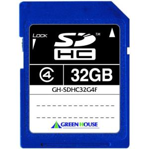 SDHCカード Class4 32GB GH-SDHC32G4F グリーンハウス｜y-sharaku