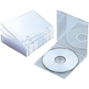 CDケース Blu-rayケース DVDケース スリム PS 1枚収納 クリア 10枚パック CCD-JSCS100CR エレコム バラ売り｜y-sharaku