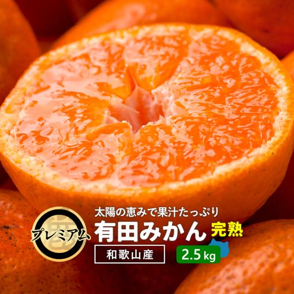 鹿蔵プレミアム 有田みかん 完熟 2.5kg ／ 和歌山 送料無料 温州みかん 有田 みかん ミカン...
