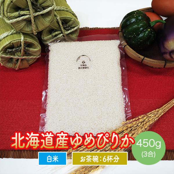 北海道産 ゆめぴりか 450g 3合 お試し 令和5年産 米 送料無料 ポイント消化 お米 ※ゆうパ...