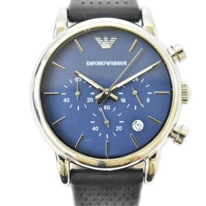 本物 エンポリオ アルマーニ EMPORIO ARMANI 腕時計 QZ クオーツ 電池