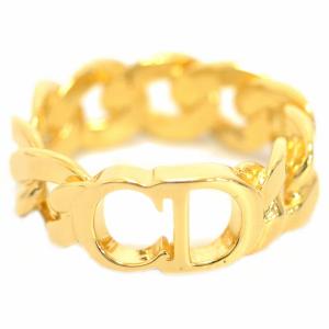 本物 クリスチャン ディオール Christian Dior CDロゴ モチーフ リング