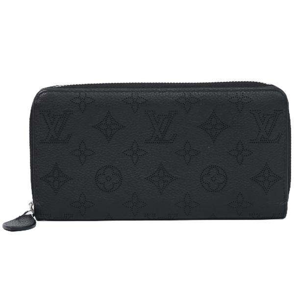 本物 ルイヴィトン LOUIS VUITTON LV ジッピー ウォレット モノグラム マヒナ レザ...