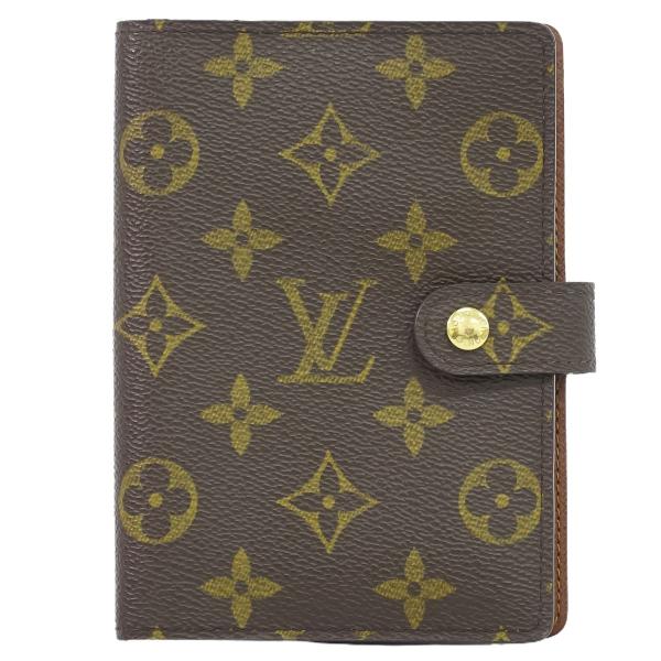 本物 ルイヴィトン LOUIS VUITTON LV アジェンダ PM モノグラム 手帳カバー スケ...