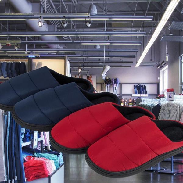 ダウン風サンダル Mサイズ Lサイズ 冬用 防寒 暖かい ダウン サンダル スリッパ ルームシューズ...