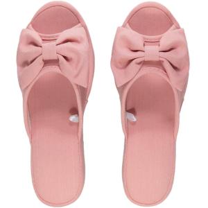 ヒールスリッパ リボン デニム ヒール高4cm...の詳細画像4