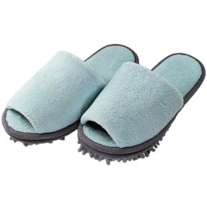 モップ スリッパ モップ底 外縫い 23-26cm ブルー 洗える ニッポンスリッパ ポイント利用 ...