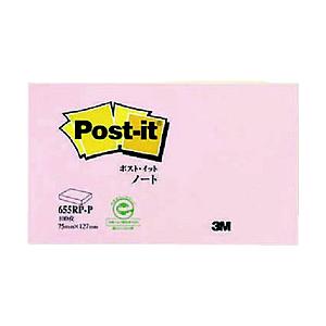3Mジャパン ３Ｍ　ポスト・イット　７５Ｘ１２７ｍｍ　１００枚　ピンク   655RP-P