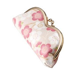 宇仁繊維ファッション M型メガネケース（モダン梅/ピンク） [振込不可]
