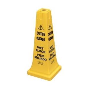 ニューウェルラバーメイド社 ラバーメイド　セーフティコーン　3ヶ国語　イエロー　62777704
