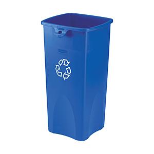 ニューウェルラバーメイド社 アンタッチャブルスクエアリサイクルコンテナ  ブルー 35697365 ...