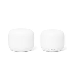 GOOGLE wifiルーター 1台＋拡張ポイント 1台 Google Nest Wifi スノー GA00822-JP