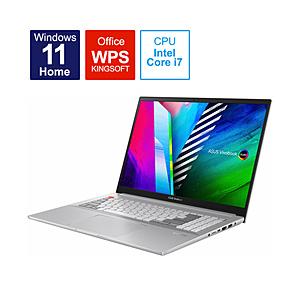 ノートパソコン Vivobook Pro 16X OLED N7600PC クールシルバー N7600PC-L2040W [16.0型 /有機EL対応 /Windows11 Home /intel Core i7 /WPS Office /メモリ：…