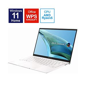 ノートパソコン Zenbook S 13 OLED リファインドホワイト UM5302TA-LX19...