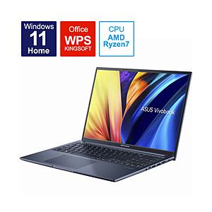 ノートパソコン Vivobook 16X クワイエットブルー M1603QA-MBR716512WBY ［16.0型 /Windows11 Home /AMD Ryzen 7 /メモリ：16GB /SSD：512GB /WPS Office /日…｜y-sofmap