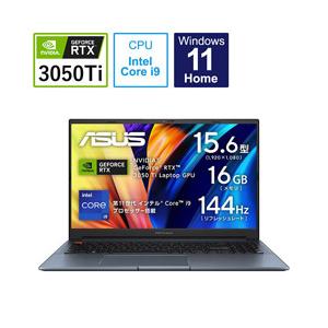 ノートパソコン Vivobook Pro 15 クワイエットブルー K6502HE-I9R3050TIBY ［15.6型 /Windows11 Home /intel Core i9 /メモリ：16GB /SSD：512GB /WPS Office…｜y-sofmap