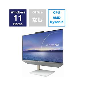 ASUS(エイスース) M5401WYAK-WA009W デスクトップパソコン ZenAiO 24 ホワイト ［23.8型 /AMD Ryzen7 /メモリ：16GB /HDD：1TB /SSD：512GB /2022年11月モデル］｜y-sofmap