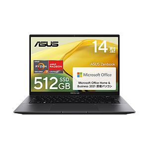 ノートパソコン Zenbook 14 ジェイドブラック UM3402YA-KP594BKSWS ［1...