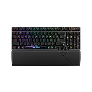 ゲーミングキーボード＋リストレスト ROG Strix Scope II 96 RX Wireles...