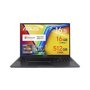 ノートパソコン Vivobook 16 タフブラック M1605YA-R5165BWS4 ［16.0...