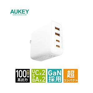 AUKEY ACアダプター Type-A Type-C 4ポート 4台同時充電 Omnia II M...