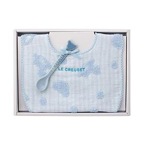 LECREUSET ベビー・スタイ＆スプーン・ギフトセット コースタルブルー  コースタルブルー 9...