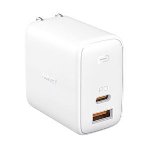 AUKEY USB充電器 Omnia Mix 65W    ホワイト PA-B3-WH ［2ポート /USB Power Delivery対応 /GaN …