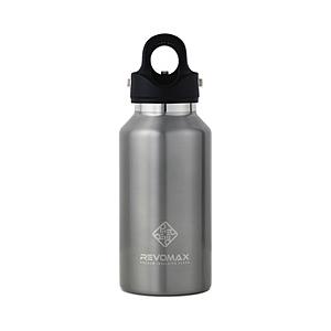 REVOMAX 炭酸対応真空断熱ボトル 12oz［355ml/ワンタッチ］ REVOMAX ガンメタ...