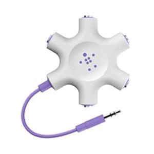 BELKIN マルチイヤホンスプリッター MixIt UPシリーズ ロックスター(パープル)