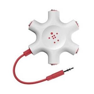 BELKIN マルチイヤホンスプリッター MixIt UPシリーズ ロックスター(レッド)