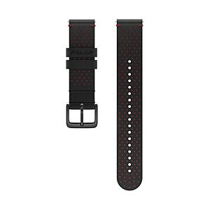 POLAR パーフォレーションレザーリストバンド20mm M/L  ブラックレッド 910104669