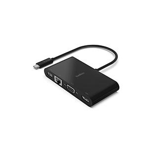 BELKIN ［USB-C オス→メス HDMI / VGA / LAN / USB-A］変換アダプ...
