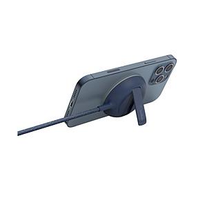 BELKIN WIA004DQBL MagSafe認証 磁気ワイヤレス充電スタンド/パッド 電源アダプタ付  ブルー WIA004DQBL