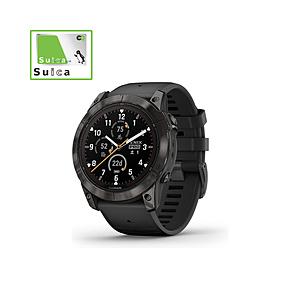 GARMIN(ガーミン) 010-02778-52 fenix 7X Pro（フェニックス 7X プロ）Sapphire Dual Power Ti Carbon Gray DLC【Suica対応】 fenix Black｜y-sofmap