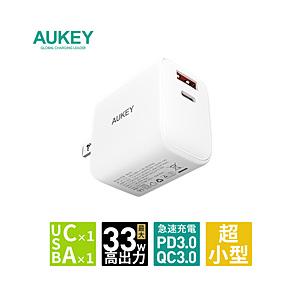AUKEY（オーキー） USB充電器 Swift Mix 32W ［USB-A 1ポート/USB-C...