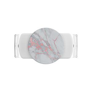 POPSOCKETS スライドストレッチ（四角い角）  ローズゴールド マーブル ホワイト 8061...