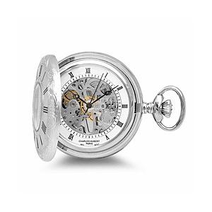 インテック 懐中時計 手巻 47mm ハンター シルバー CHARLES-HUBERT(チャールズ・...