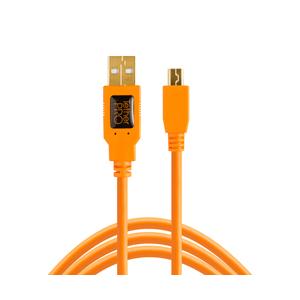 テザーツールズ USB-A to 2.0 Mini-B 5-Pin (460cm)  オレンジ CU...