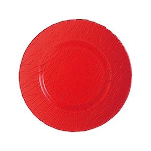 ミネラリ カラーサービスプレート 32cm レッド J8270