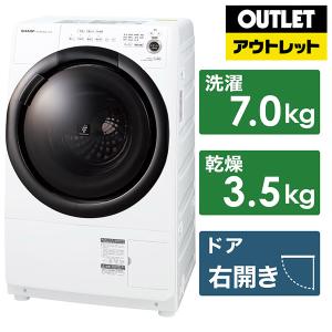 SHARP ドラム式洗濯乾燥機 ホワイト系 ES-S7F-WR