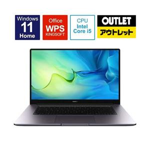 ノートパソコン MateBook D 15 スペースグレー BODWDHH58CNCWNUB [15.6型 /Windows11 Home /intel Core i5 /WPS Office /メモリ：8GB /SSD：512GB /2021年7月…