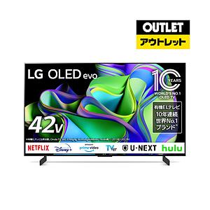 LG(エルジー) 有機ELテレビ OLED42C3PJA [42V型 /4K対応 /BS・CS 4Kチューナー内蔵 /YouTube対応 /Bluetooth対応]【外箱不良品】 【お届け日時指定不可】｜ソフマップ Yahoo!店