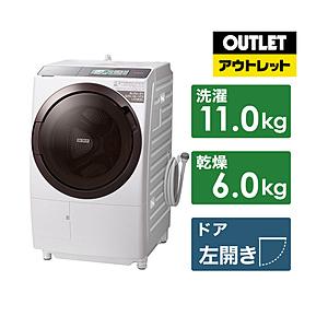 ドラム式洗濯乾燥機 フロストホワイト BD-STX110GL-W [洗濯11.0kg /乾燥6.0kg /ヒーター乾燥(水冷・除湿タイプ) /左開き]【生産完了品】 【お届け日時指定不可】