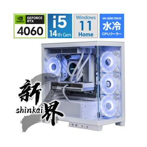 【受注生産品】 STORM ゲーミングデスクトップパソコン ホワイト S2-144F46[RTX40...