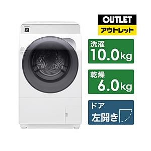 SHARP(シャープ) ドラム式洗濯機 クリスタルホワイト ES-K10B-WL [洗濯10.0kg...
