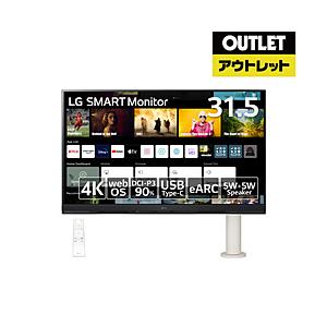 LG(エルジー) USB-C対応 PCモニター SMART Monitor ホワイト 32SQ780S 