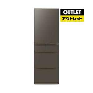 冷蔵庫 置けるスマート大容量 MDシリーズ フラットアンバーグレー MR-MD45ML-H [幅60...
