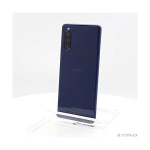 〔中古〕SONY(ソニー)  Xperia 10 II 64GB ブルー SO-41A docomoロック解除SIMフリー｜y-sofmap