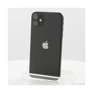 〔中古〕Apple(アップル)  iPhone11 64GB ブラック MWLT2J／A SIMフリ...